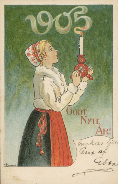 Yeni Yılınız Kutlu Olsun, 1905 by Swedish School